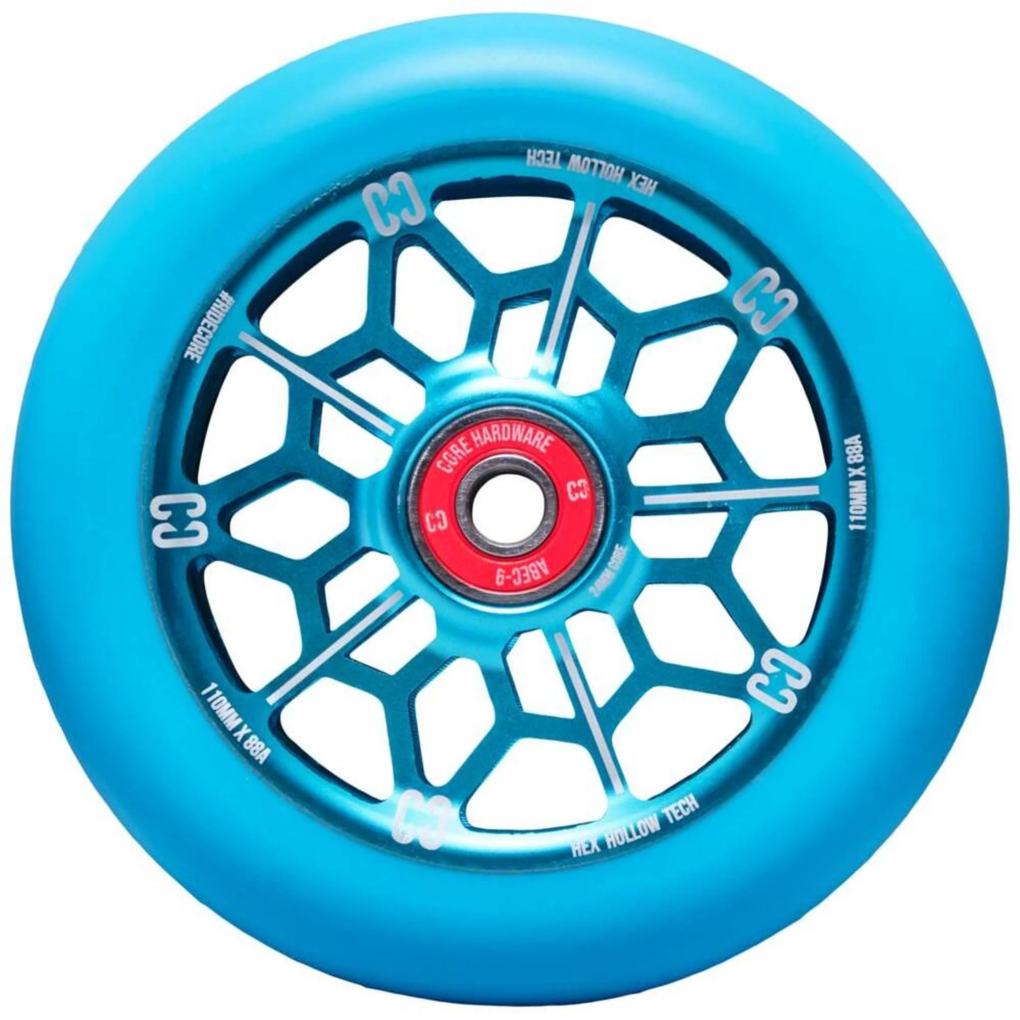 CORE Hex Hollow Ruedas Para Scooter - Azul