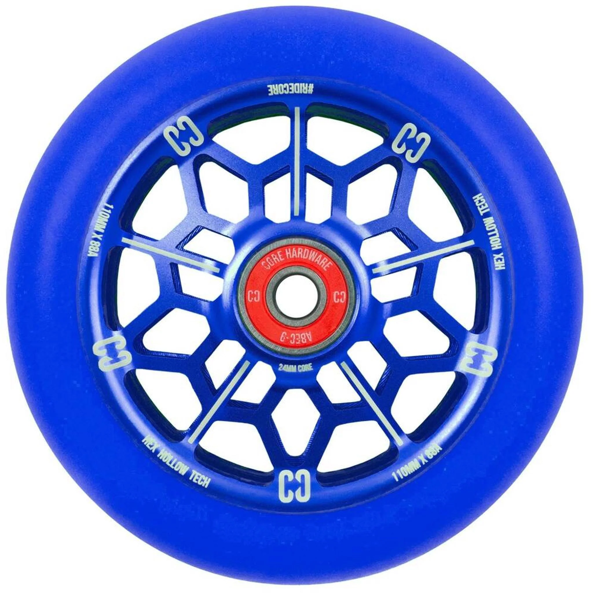 CORE Hex Hollow Ruedas Para Scooter - Azul marino
