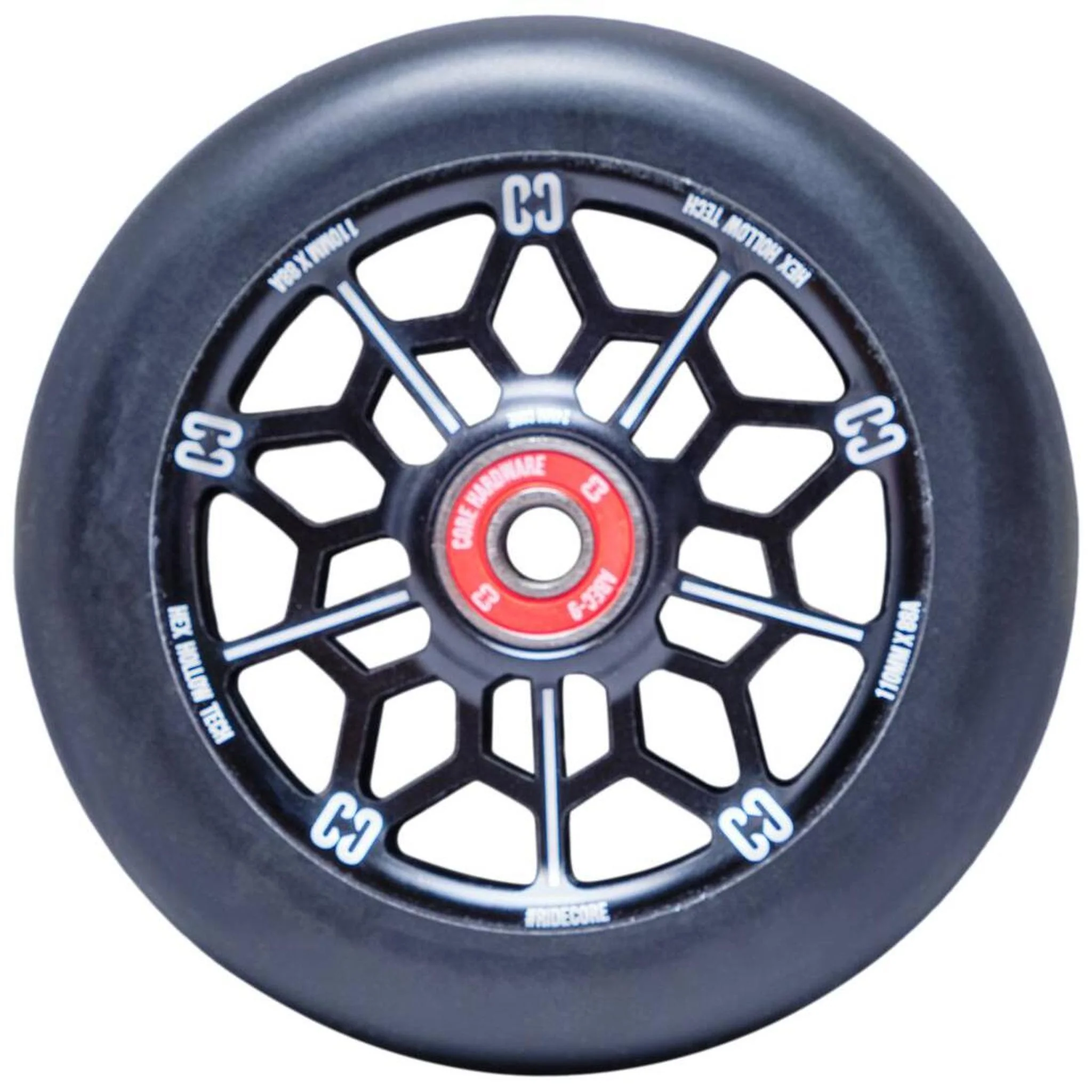 CORE Hex Hollow Ruedas Para Scooter - Negro
