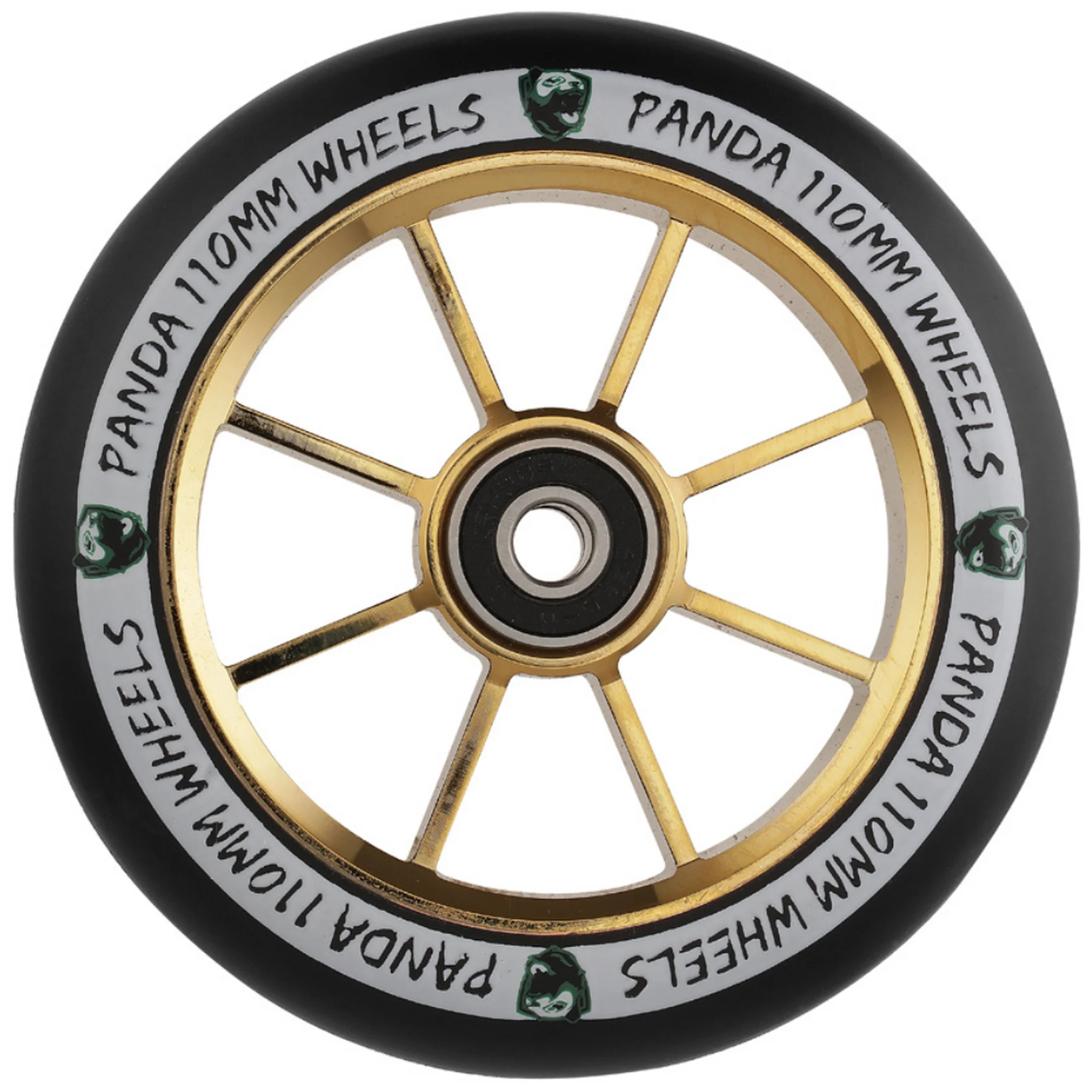 Panda Spoked V2 110mm Rueda Patinete - Gold Chrome