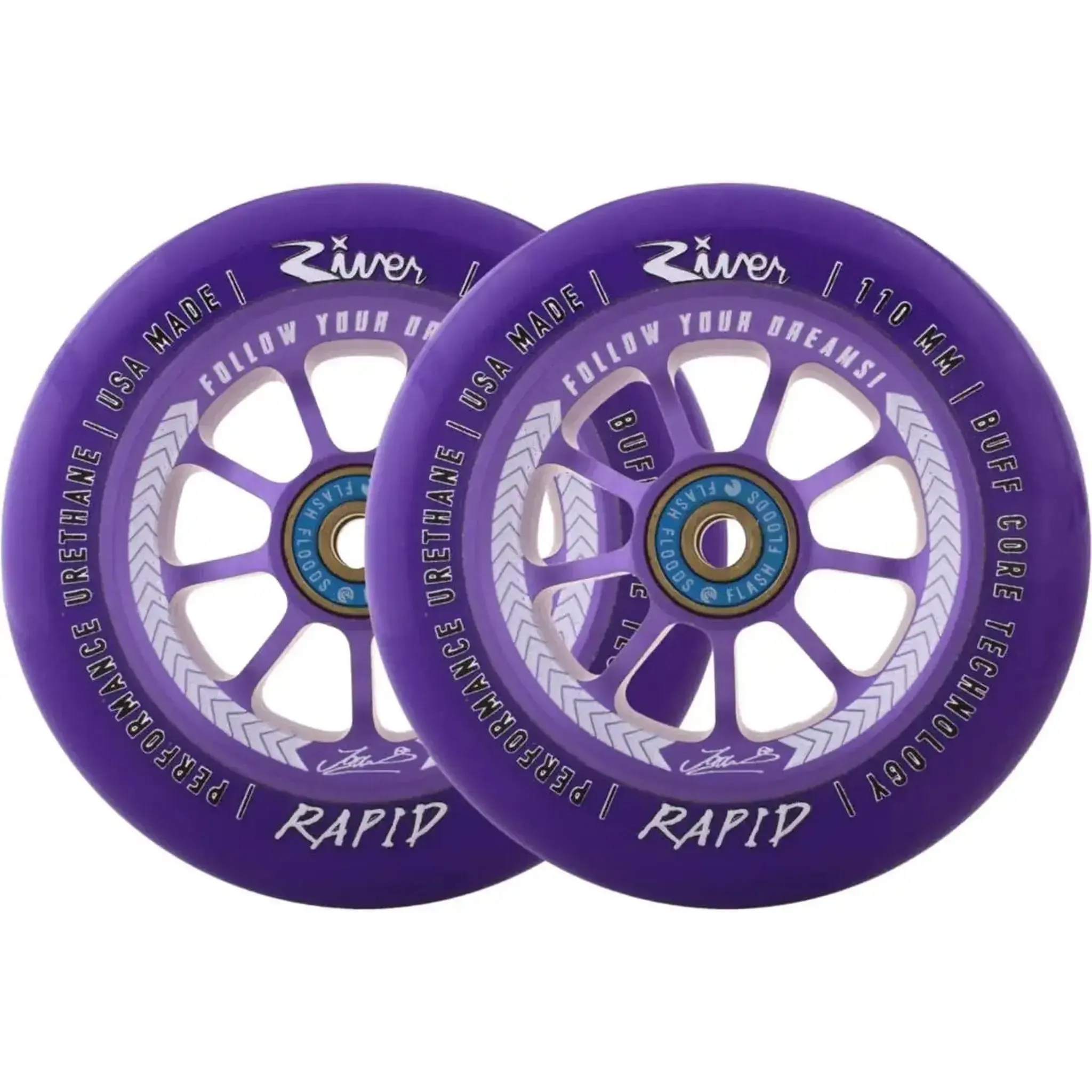 River Rapid Signature Ruedas Patinete 2 Piezas - Jordan Clark
