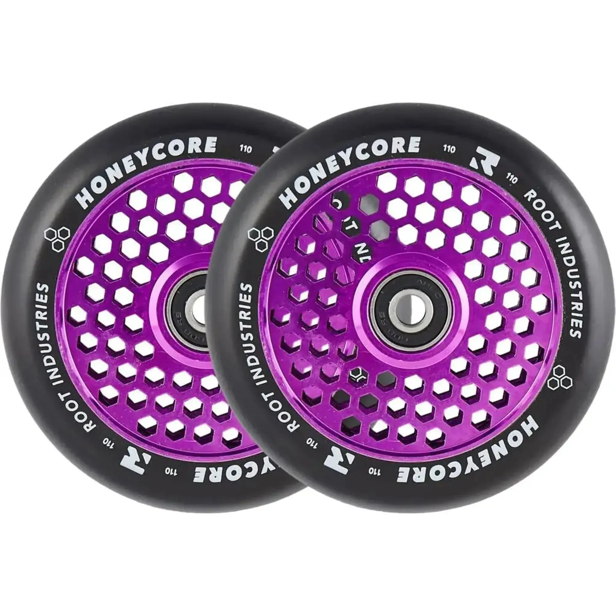 Root Honeycore 110mm Ruedas Patinete 2 Piezas - Lila