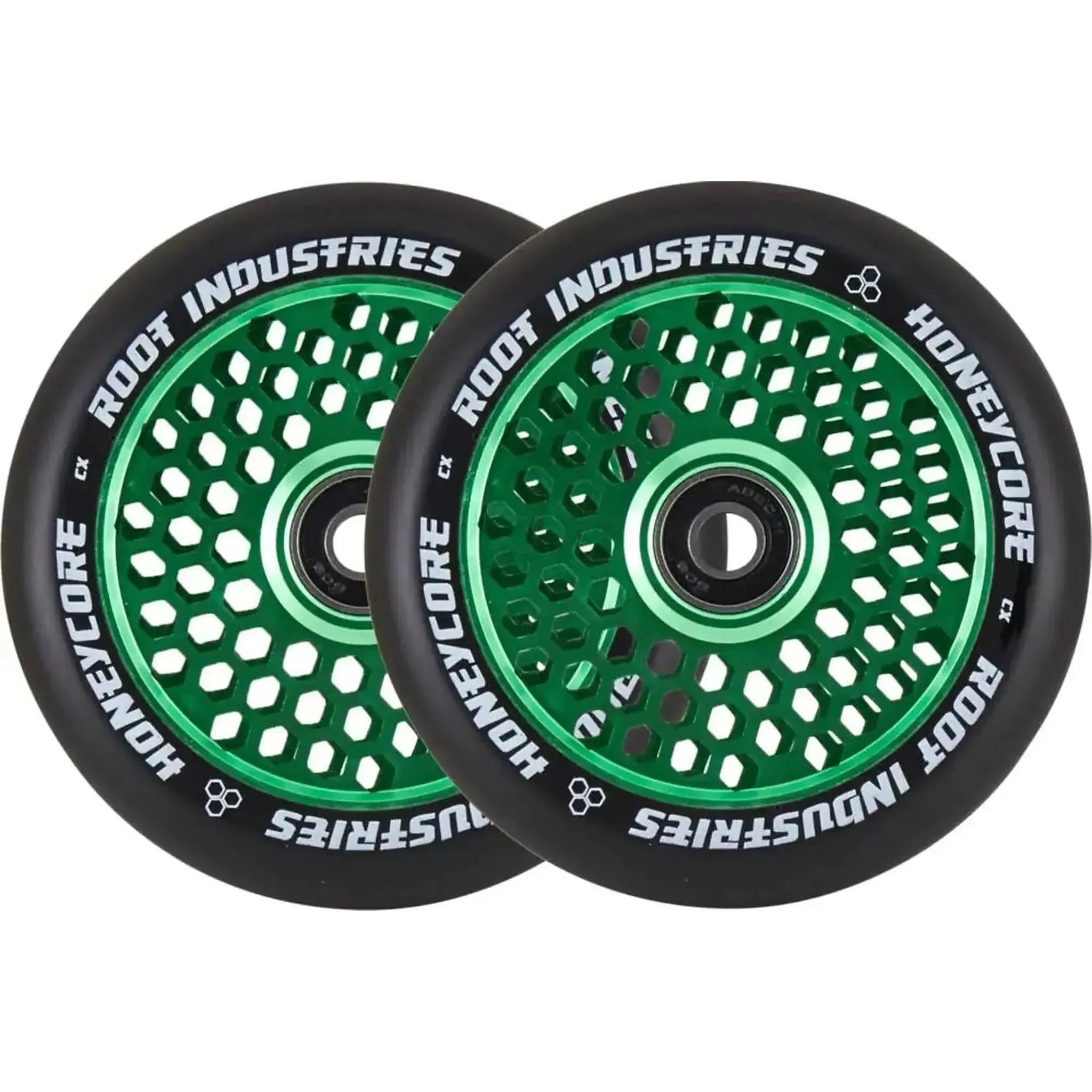 Root Honeycore 110mm Ruedas Patinete 2 Piezas - Verde