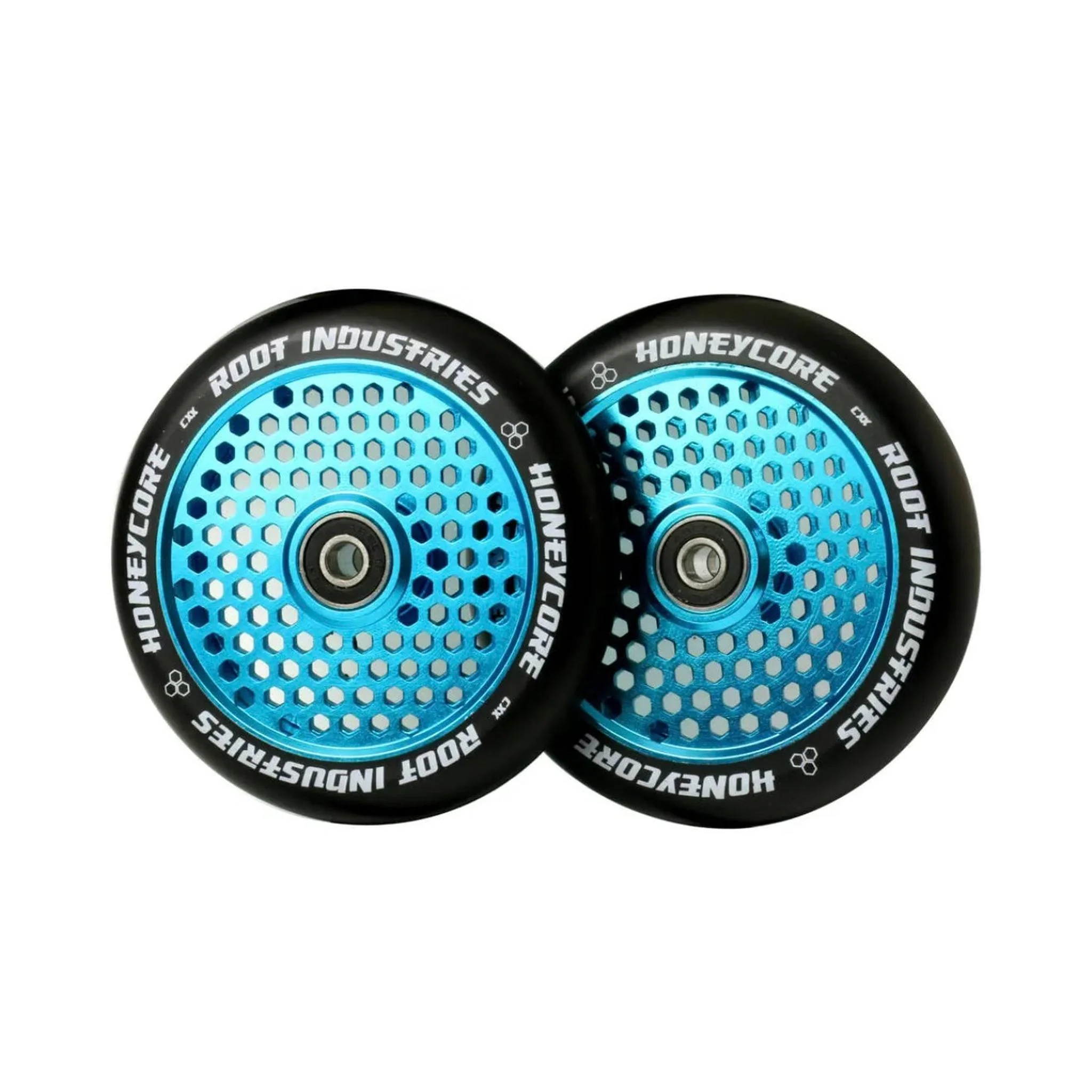 Root Honeycore Negro 120mm Ruedas Patinete 2 Piezas - Sky Blue
