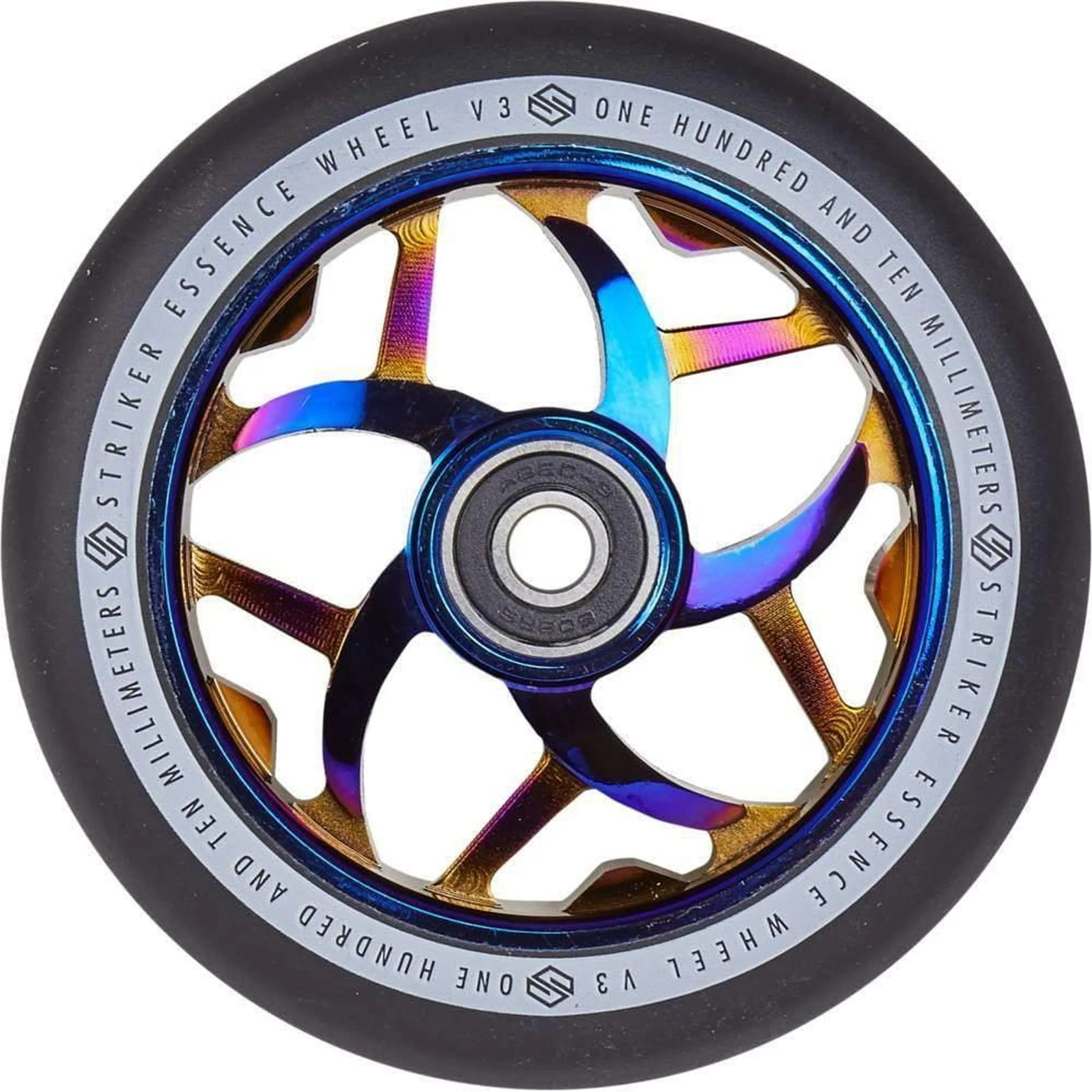 Striker Essence V3 Black PU 110mm Rueda Patinete - Azul Cromo