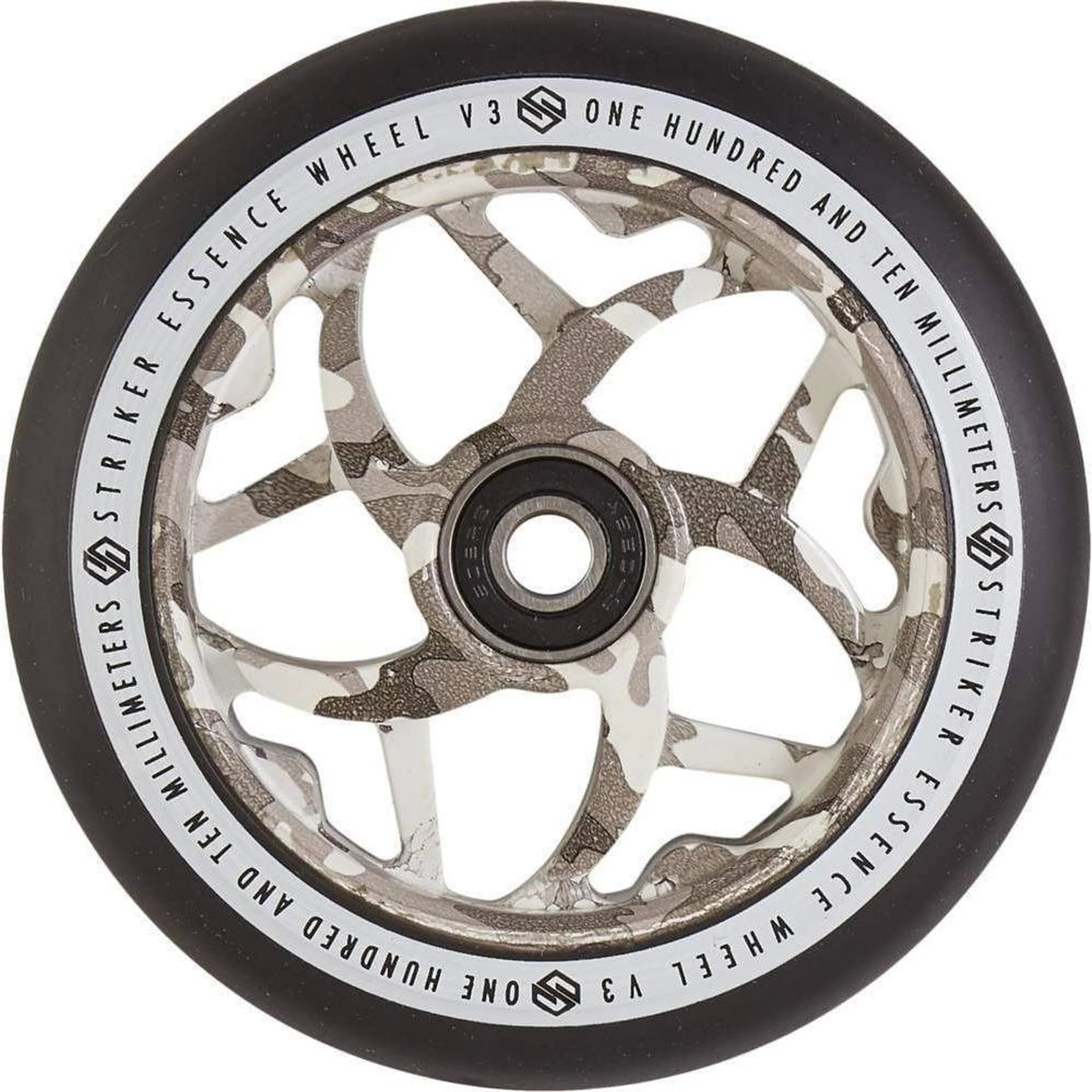 Striker Essence V3 Black PU 110mm Rueda Patinete - Camuflaje Nieve