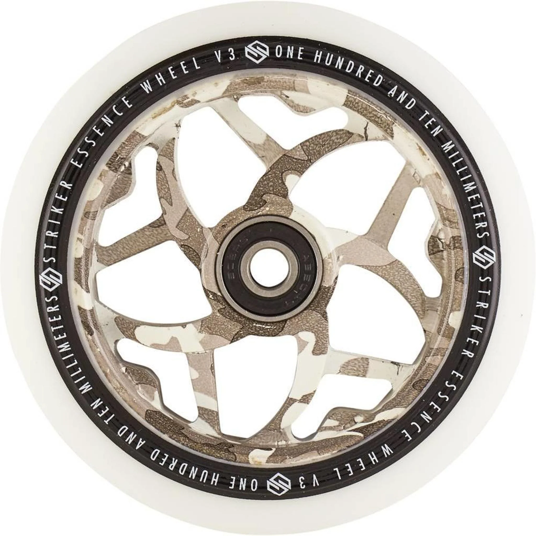 Striker Essence V3 White PU 110mm Rueda Patinete - Camuflaje Nieve