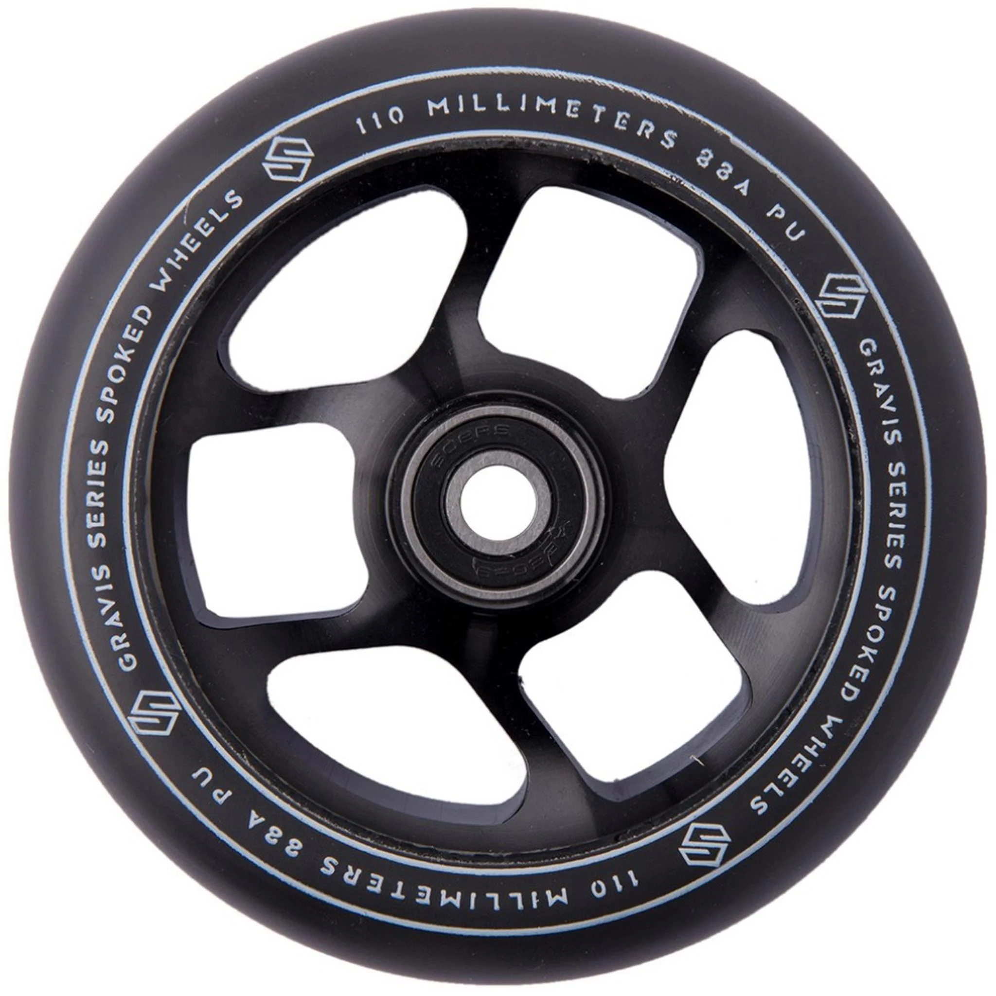Striker Gravis Spoked 110mm Rueda Patinete - Negro