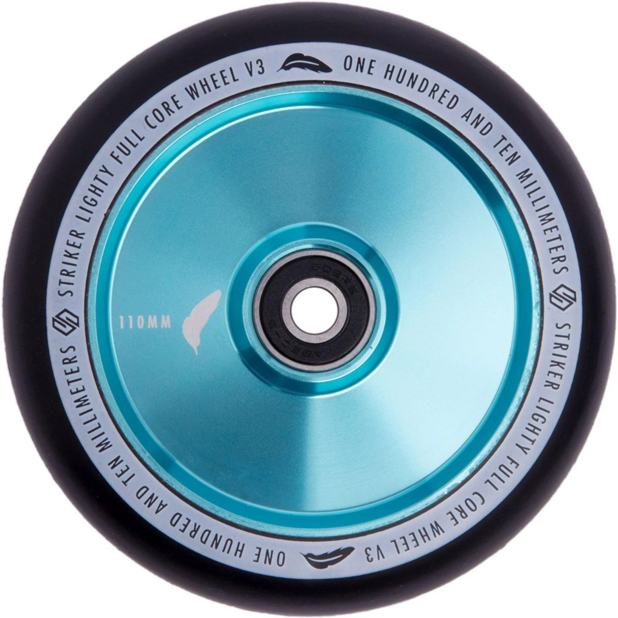 Striker Lighty Fullcore V3 Black PU 110mm Rueda Patinete - Verde Turquesa