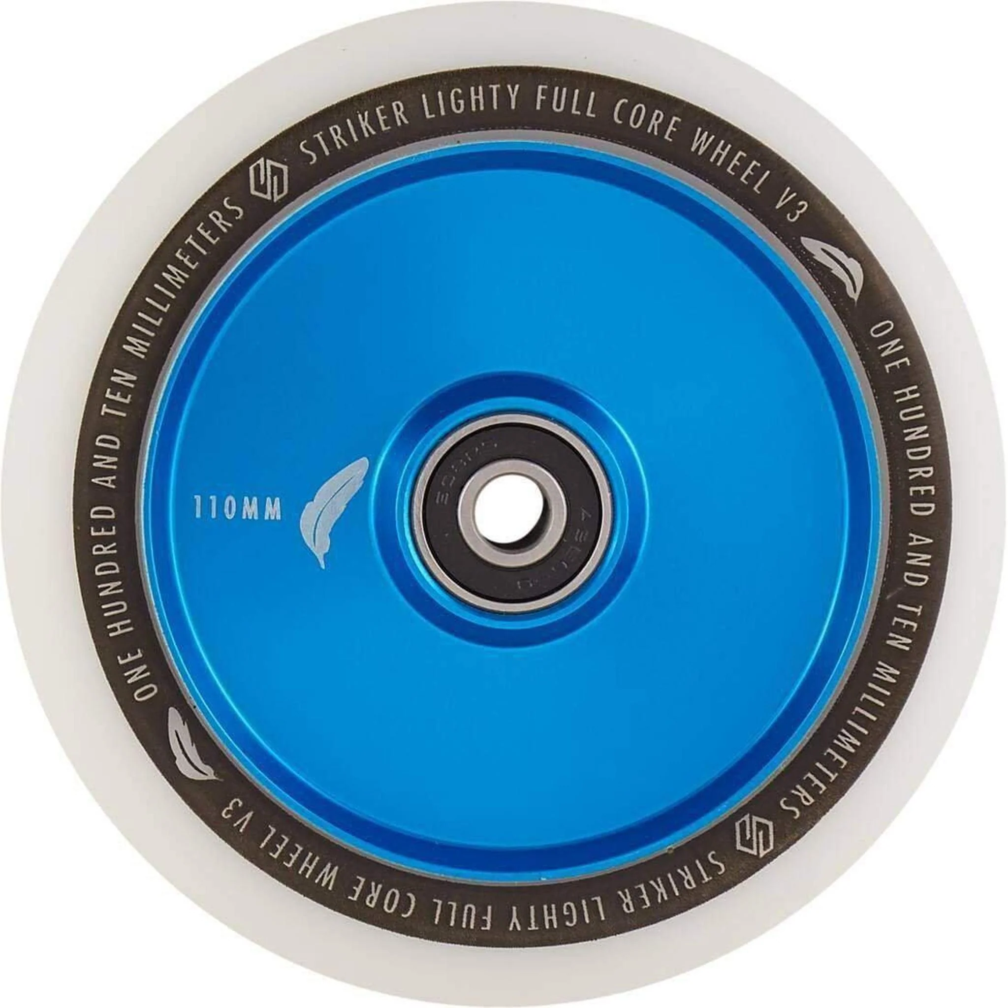 Striker Lighty Fullcore V3 White PU 110mm Rueda Patinete - Azul
