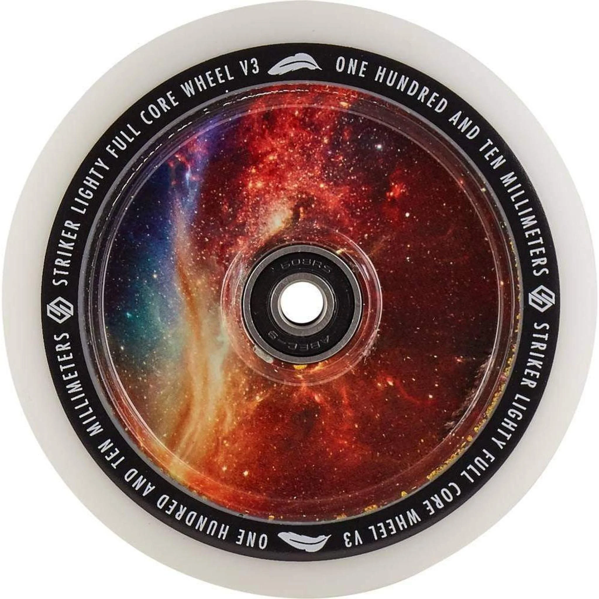 Striker Lighty Fullcore V3 White PU 110mm Rueda Patinete - Galaxy Mix