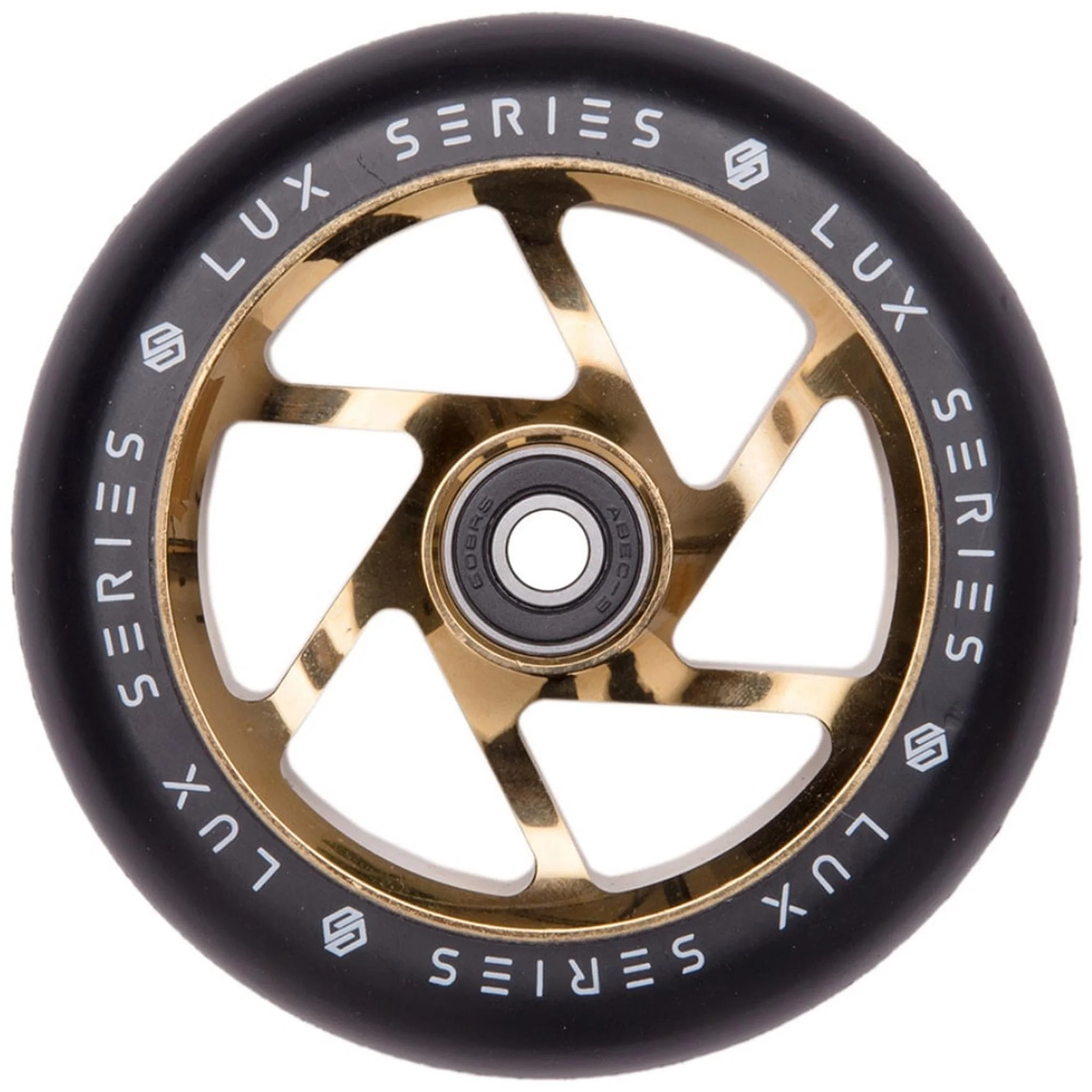 Striker Lux Spoked 100mm Ruedas Patinete - Gold Chrome