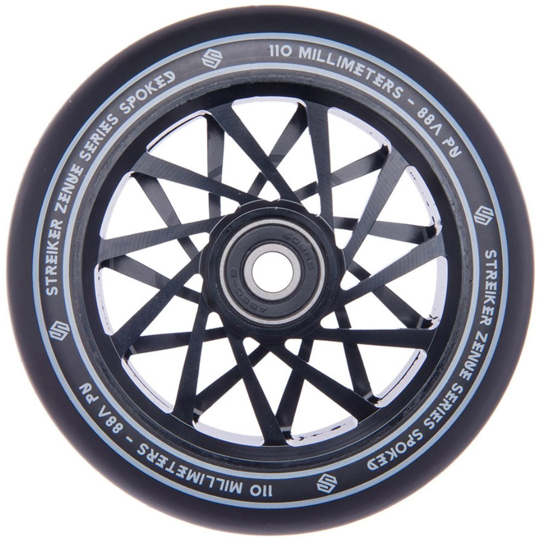 Striker Zenue Series Black PU Rueda Patinete - Negro
