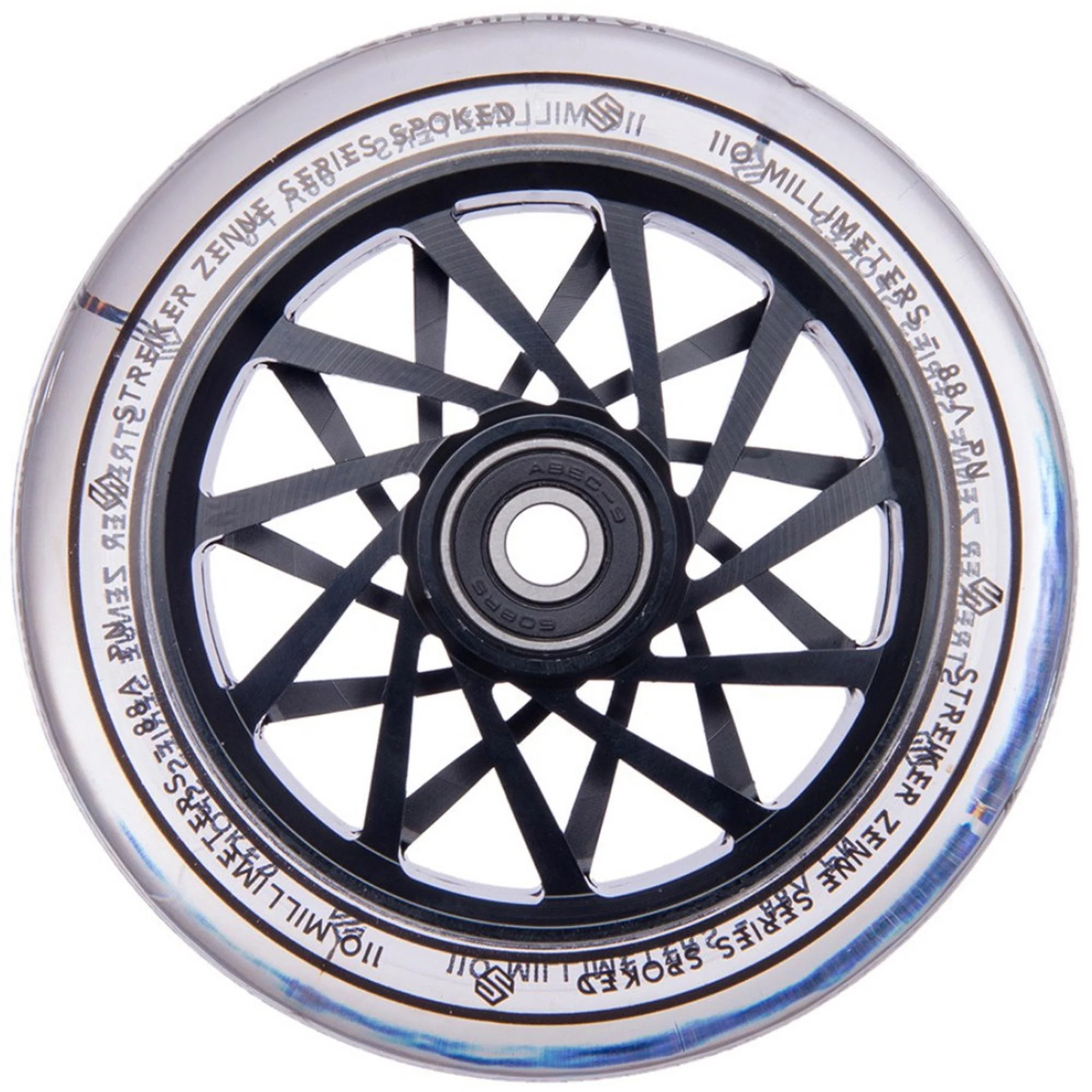 Striker Zenue Series Clear PU Rueda Patinete - Negro