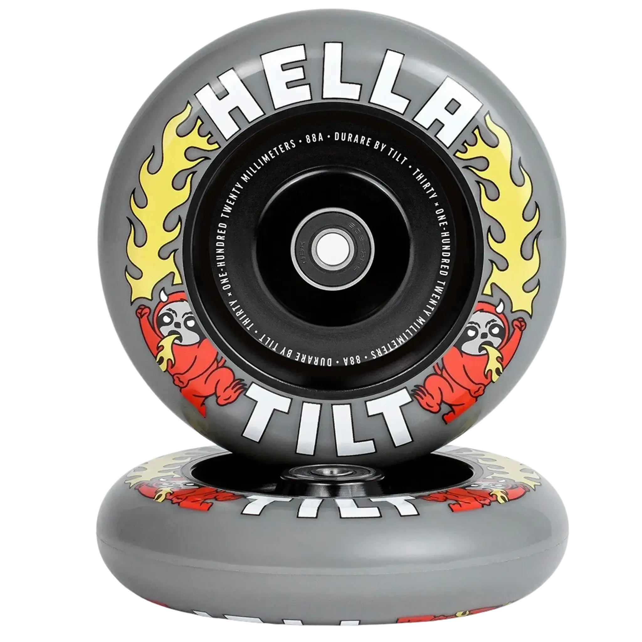 Tilt x Hella Summon 120mm Ruedas Patinete 2 Piezas - Gris
