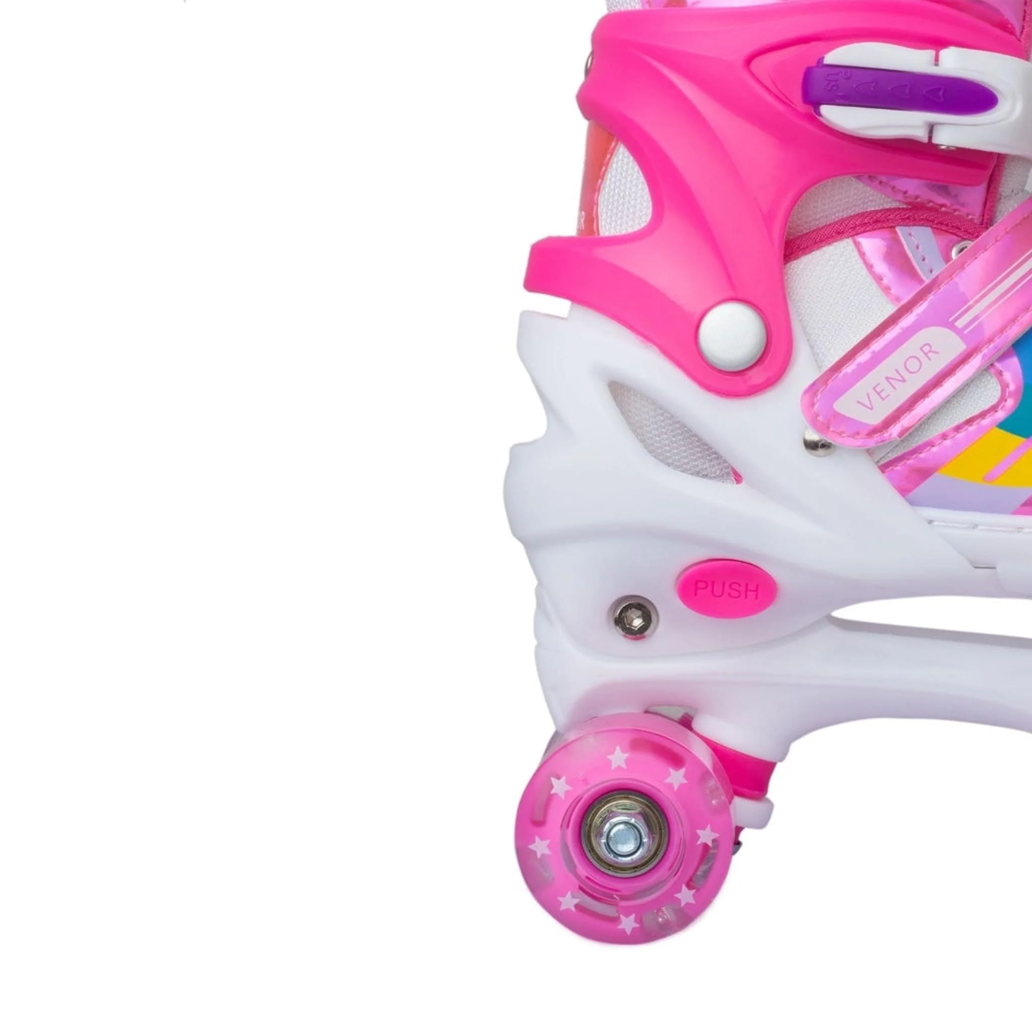 Venor Ignite LED Patines Quad - Rosa Brillante - Image 4